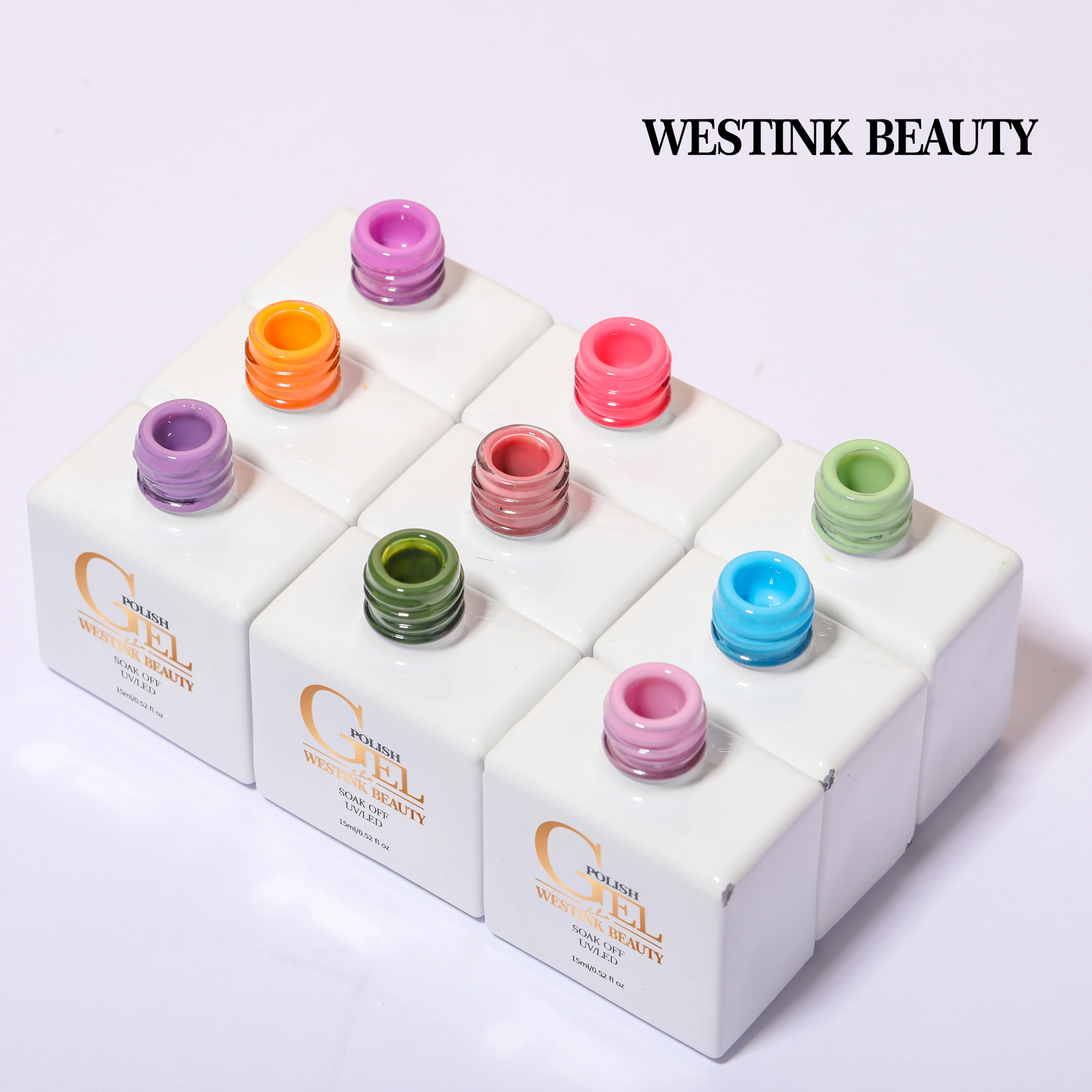 Free Shipping Private label gel polish set 3000+ colors bottle nail products salon cosmetics uv gel nail polish
