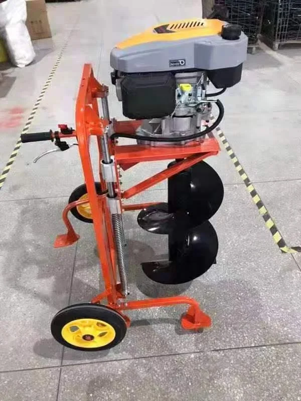 Hand push garden tree planting Digging Machine Earth Auger Ground drill for sale