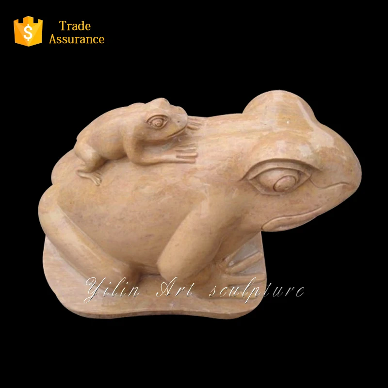 Garden Stone Frog Statue Carving (YL-D158)
