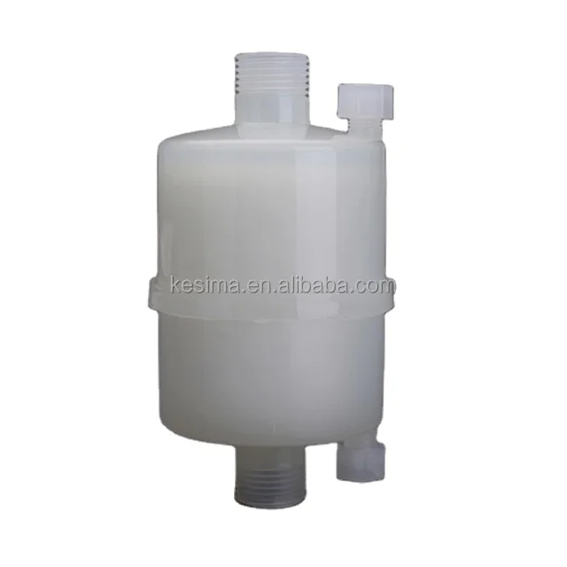 2.5' Capsule Filter available in several sizes and with a variety of connectors for liquid and gas filtration