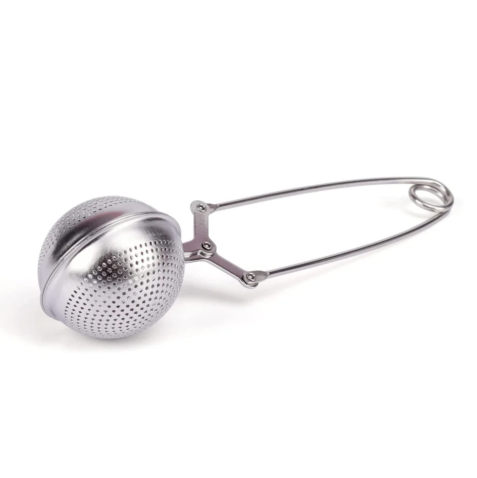 Eco Friendly Reusable Handle Loose Leaf Tea Diffuser Mesh Stainless Steel Tea Filter Infuser Ball