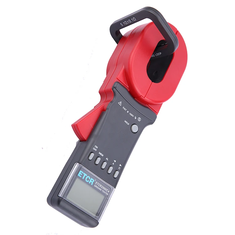 0.01-1200ohm measuring range clamp grounded resistance test instrument ETCR2000C+   clamp meter