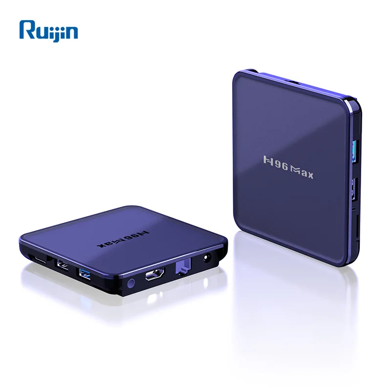 Ruijin Newest H96 max RK3318 RK3318 64bit 2GB 4GB RAM 16GB 32GB 64GB android 9.0 smart tv box