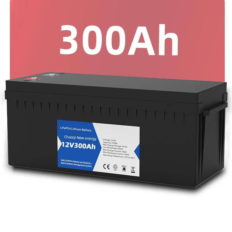 Оптовая продажа LiFePo4 12 В 50AH 100Ah 200Ah 400Ah Bluetooth IP65 Водонепроницаемый глубокий цикл перезаряжаемый Солнечный литий-ионный аккумулятор