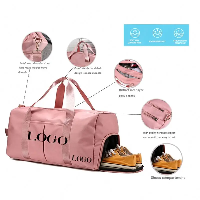 2024 Wholesale Custom GYM Duffle Travelling Organizer Men Women Bolsa De Viaje Beauty Luggage Outdoor Sport Travel Bag