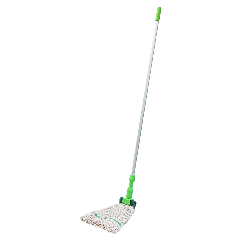 Professional hotel restaurant janitorial supplies industrial plastic clip looped end kentucky cotton wet floor mop