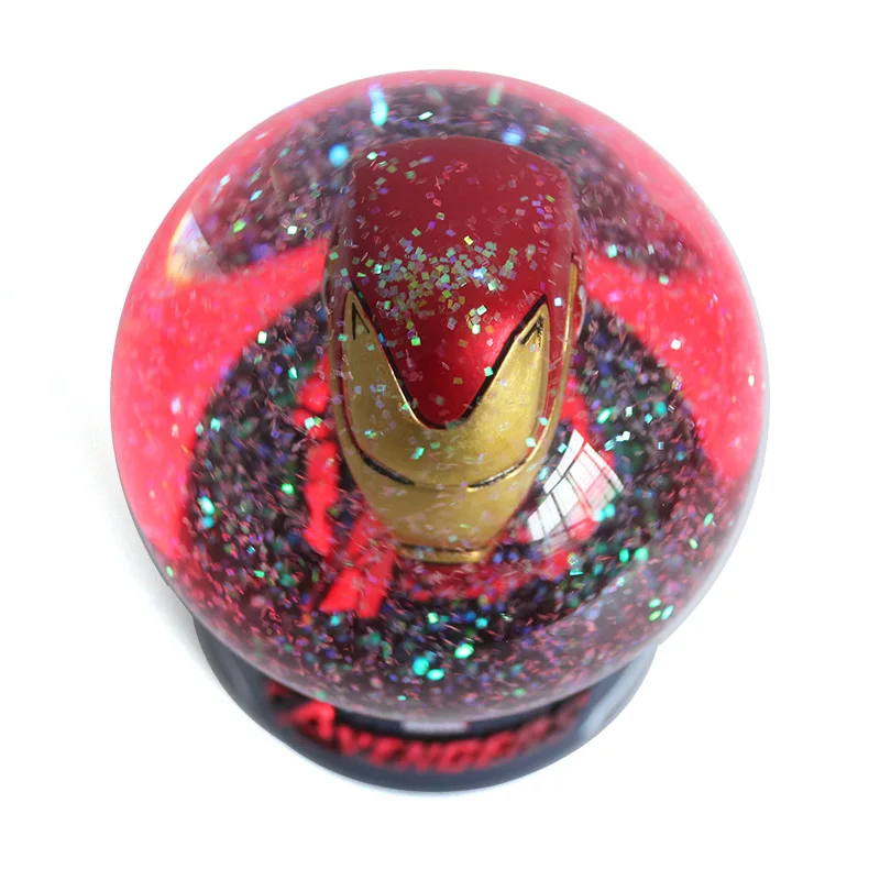 Superhero Movie Colorful change super man head souvenir Automatic snow globe