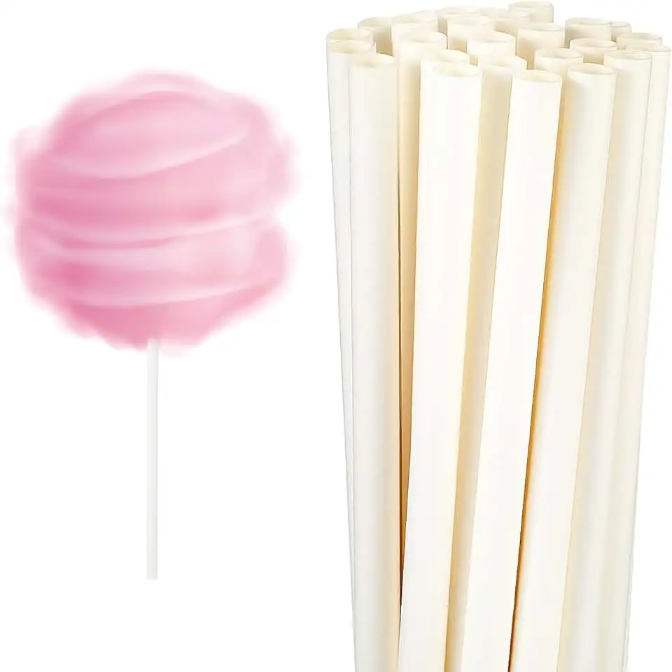 White Cotton Candy Stick Cone with Customized Design Suppliers for Cotton candy cones Paper cones for cotton candy