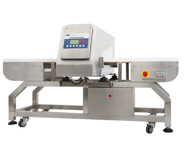 Food Metal Detector Machine Food Detection Conveyor Belt Type up to Tunnel Size Can Store 100 Kinds of Products Anhushen EJH-320