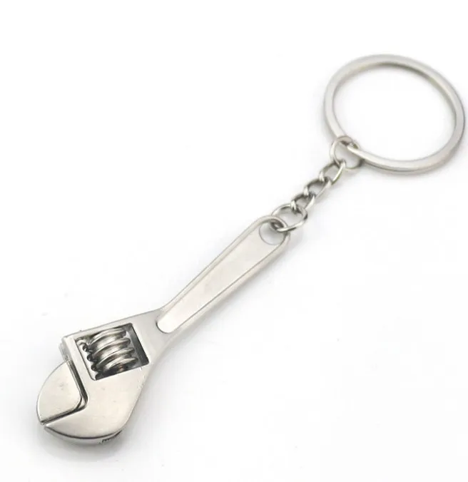 Factory Price Custom Laser Logo 16 Pieces Mini Screwdriver Hammer Spanner Mini Tool Metal Keychain for Promotion