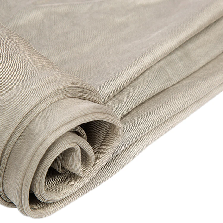 100% Sliver Fiber Conductive Rfid Blocking Mesh Radiation Protection Emf Shielding Cloth Fabric For Curtain Tent