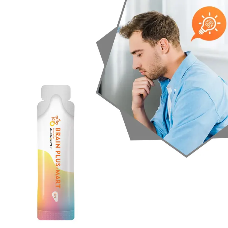 Made in Taiwan Customized 15ml Liquid Sachet Brain Plus-mart Omega 3 Fish Oil Liquid