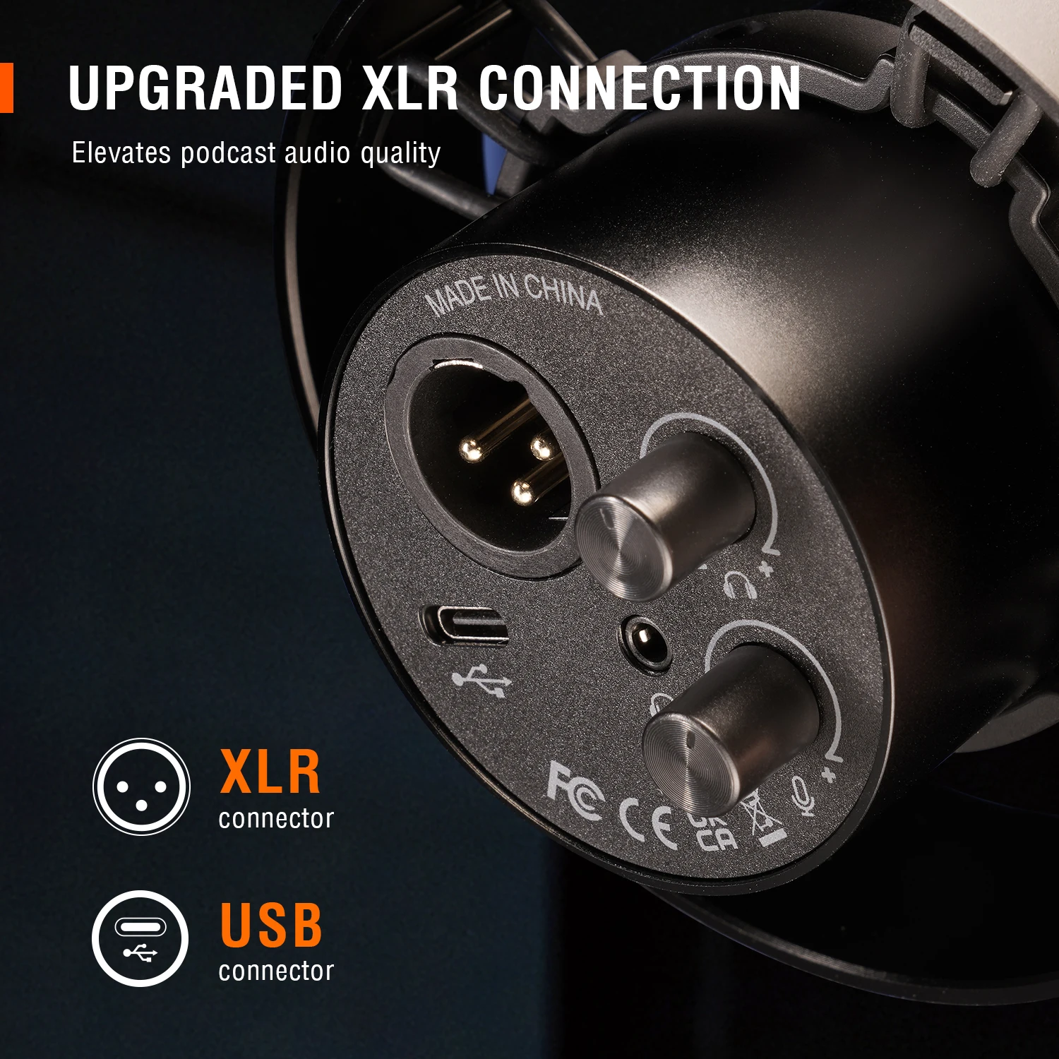 Fifine KSH2 набор подкастов XLR динамический микрофон USB аудио интерфейс звуковая карта для студии записи Звуковая монитор