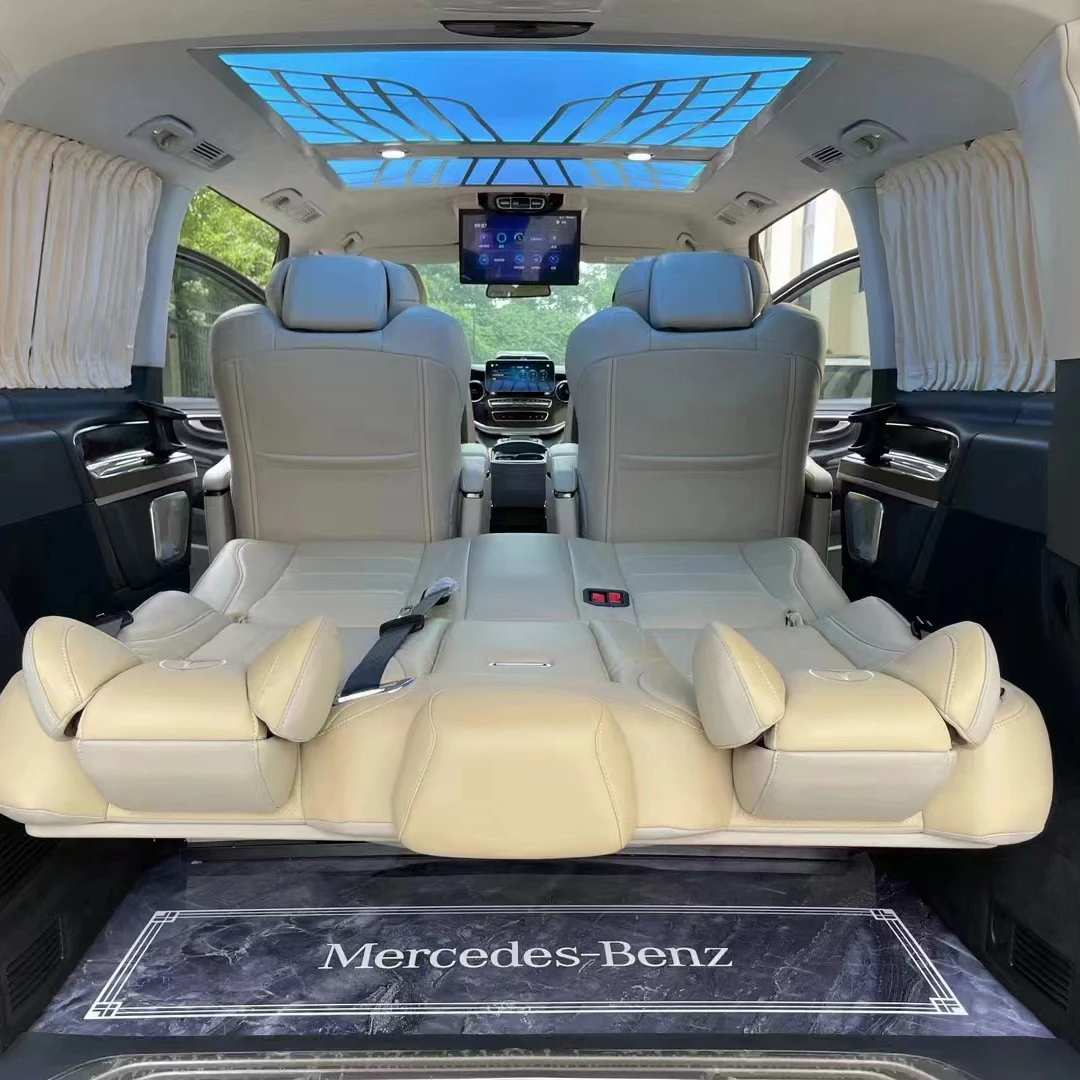 STSF-AEF-BC Interior Modified electric vip luxury car back rear seat sofa bed for Toyota Hiace Campervan