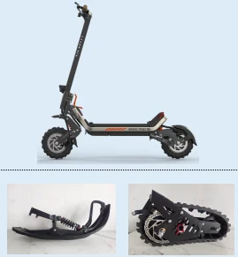 China Original Factory Winter Snow Electric Scooter Long Range 1500W Off-road Sandy Shore Scooter Grassland Electric Scooter