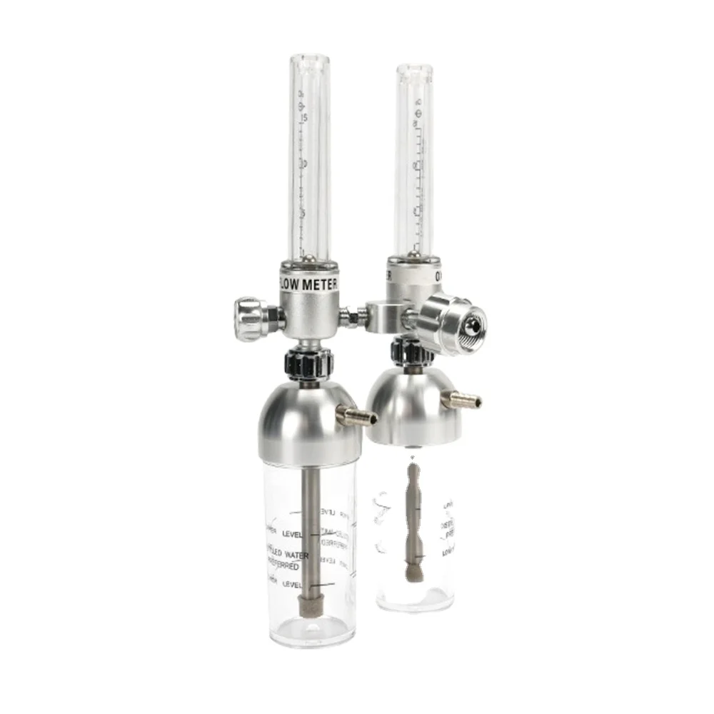 High quality Medical Oxygen Regulator Oxygen Flowmeter With Humidifier