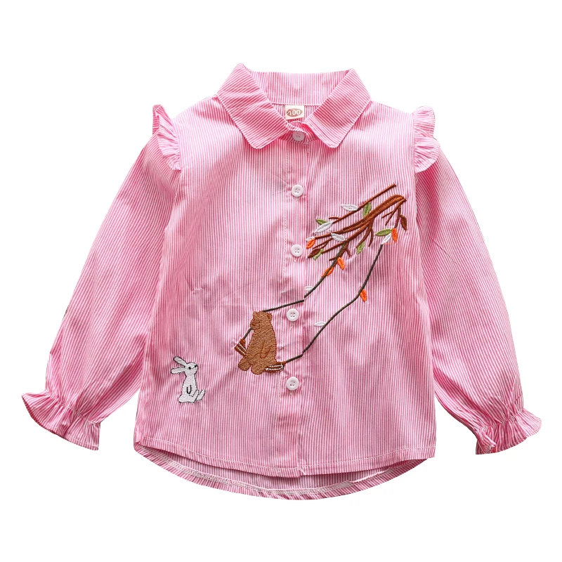 Kids Shirts Longsleeve Sweet T-shirts For Girls Beijing Tshirt Printing From Wholesale Clothing Market