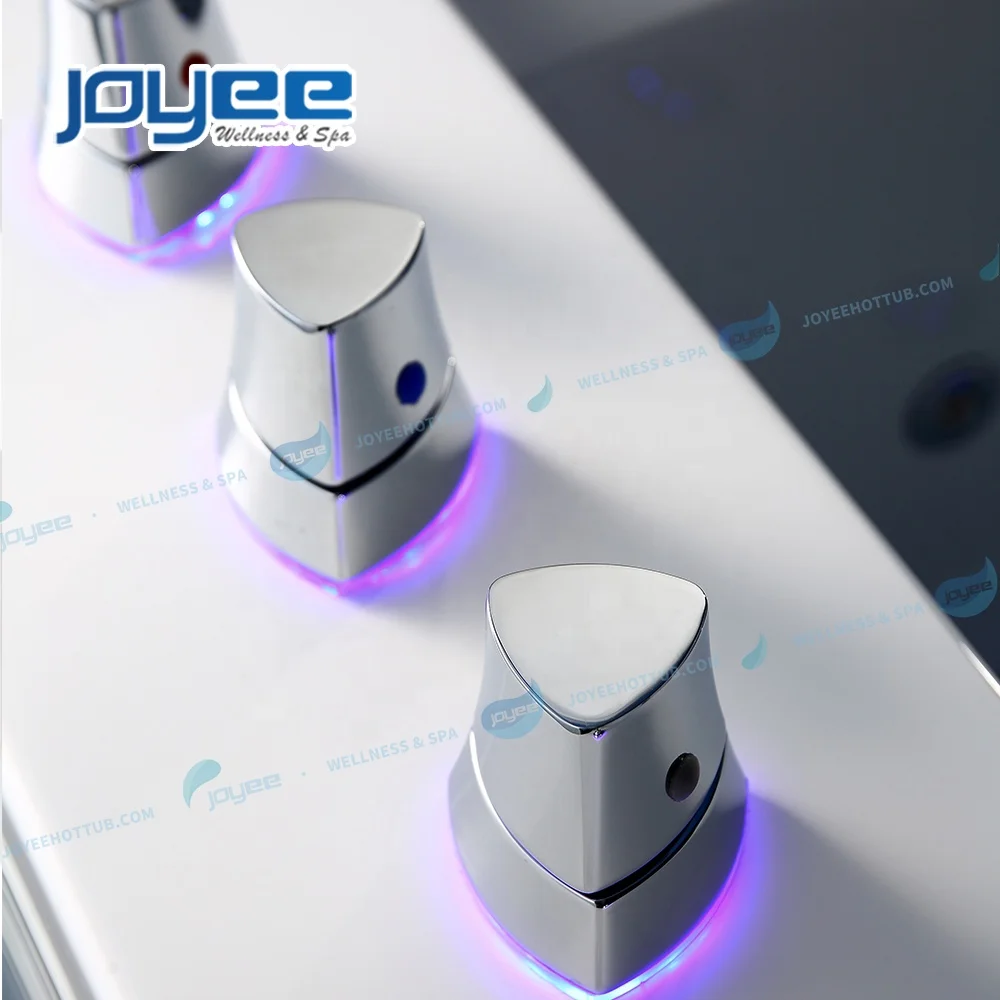 JOYEE 2 Person Acrylic Bathtub Design With Bluetooth Ozone  Hydro Whirlpool Bathtub Massage Spa Bathtub