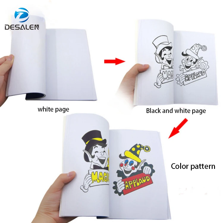 Desalen M Size Kids Stage Magic Trick Cards Book Toy Prop Magic Coloring Book