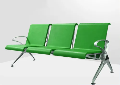 2023 airport lounge chairs colorful Pu polyurethane aluminium airport waiting chair for hospital in Foshan