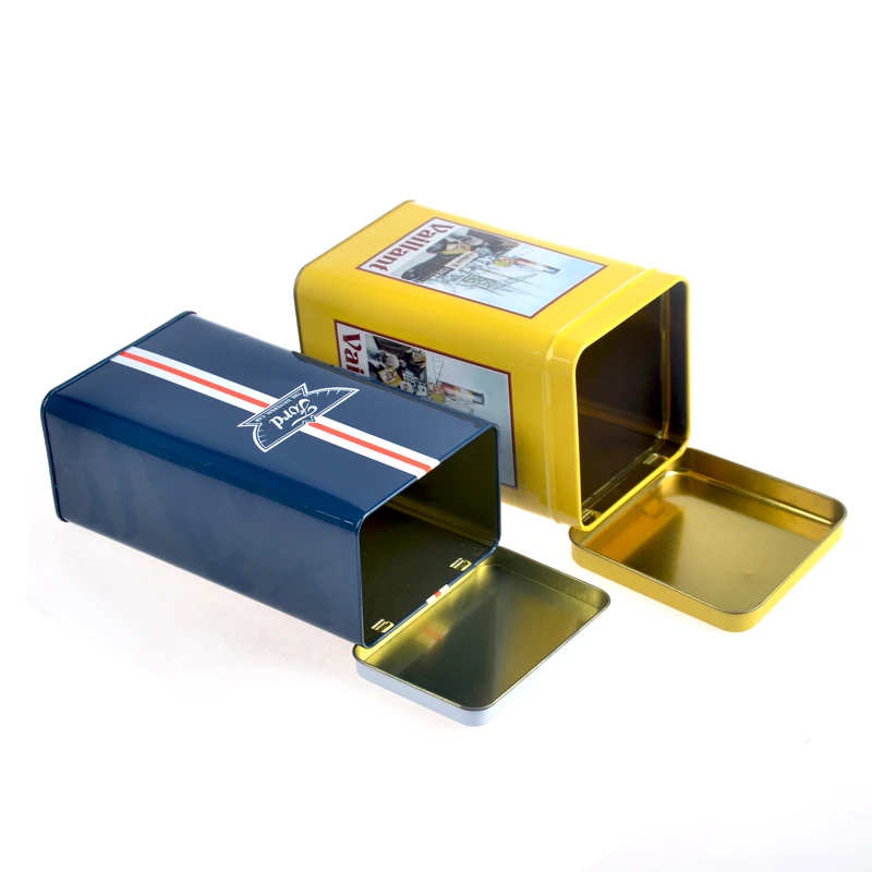 Packaging solution coffee tin can packing box rectangular coffee bean metal tins