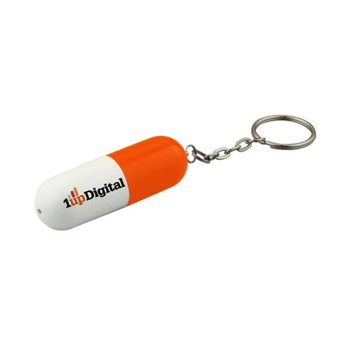 Wholesale Custom Logo Plastic Capsule USB Flash Drive 128MB 1GB 2GB 4GB Pendrives 8GB For Promotion Gift