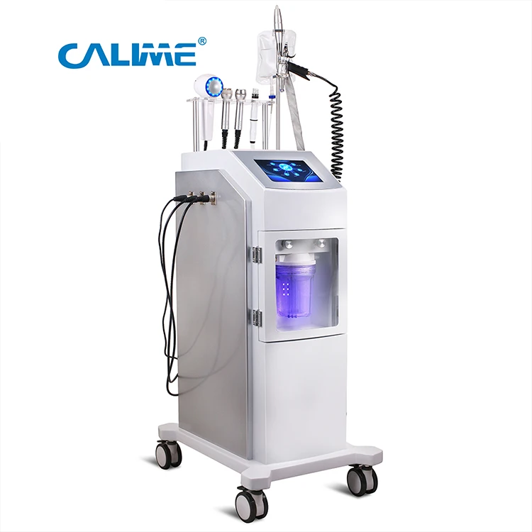 Professional 6 in 1 Multifunctional Skin Clean Lift Care Moisturizing Micro Aqua Dermabrasion Facial Spa Oxygen Jet Peel Machine