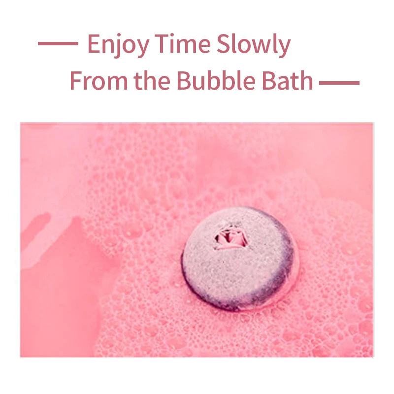 Factory Customized 20 Years Experience Romantic Pink Bath Bomb Shower Bath Bombs Gifts