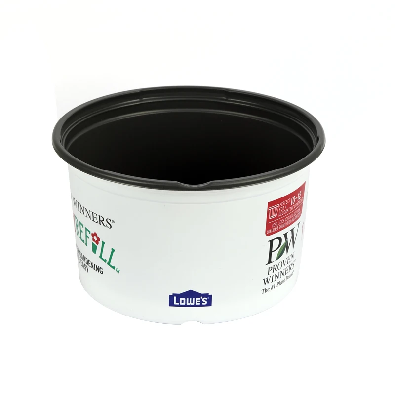 Creative Green Plant Round Planting Pot PP Nursery Plant flower pot