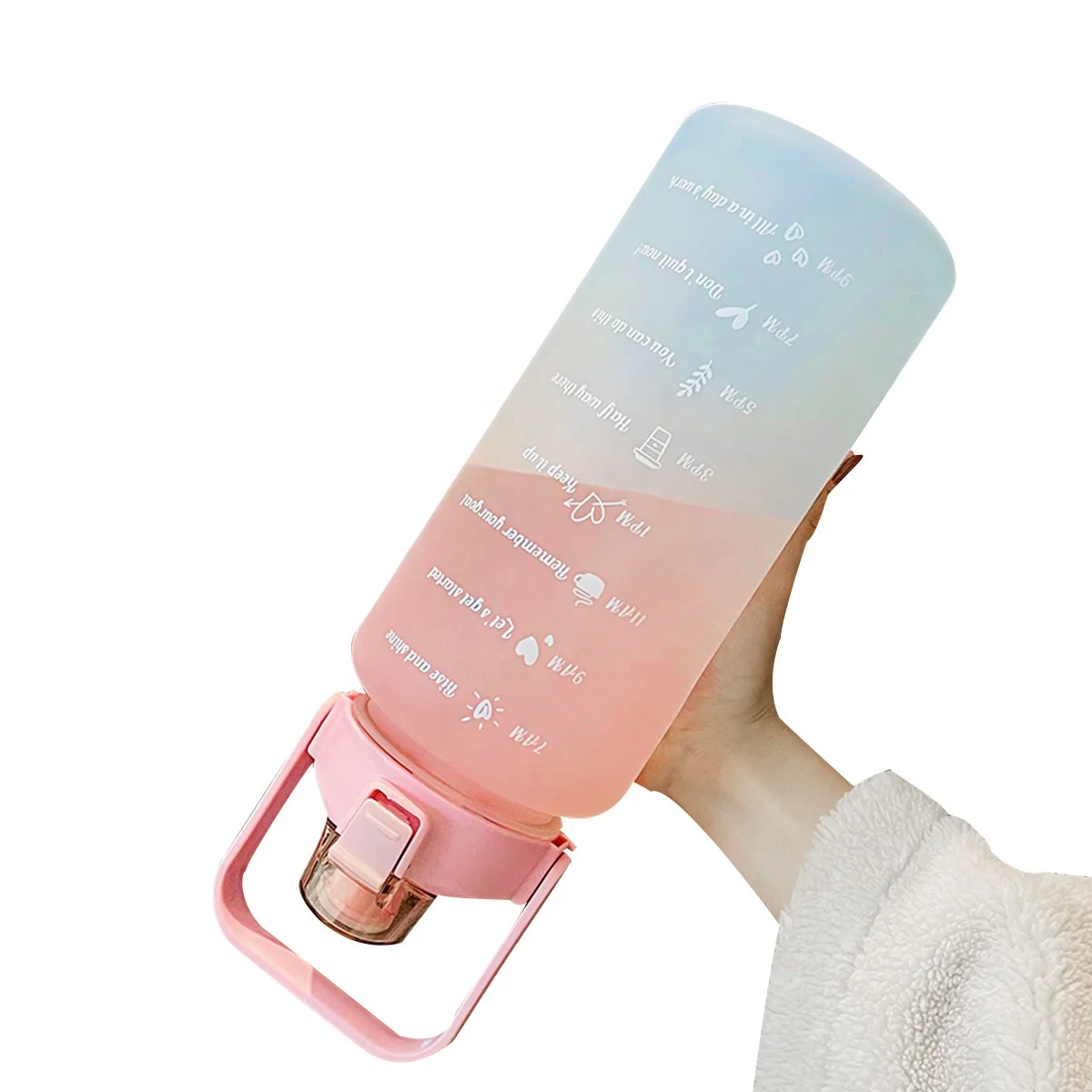 5 галлонов кружка Кувшин бутылки для воды кувшин спортзала пластиковые Мотивационная бутылка домашние