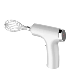 Cordless and Safer Cleaning electric hand small mini Digital Display mixer Quick charge Electric Whisk 3-Speed Wireless Mixer