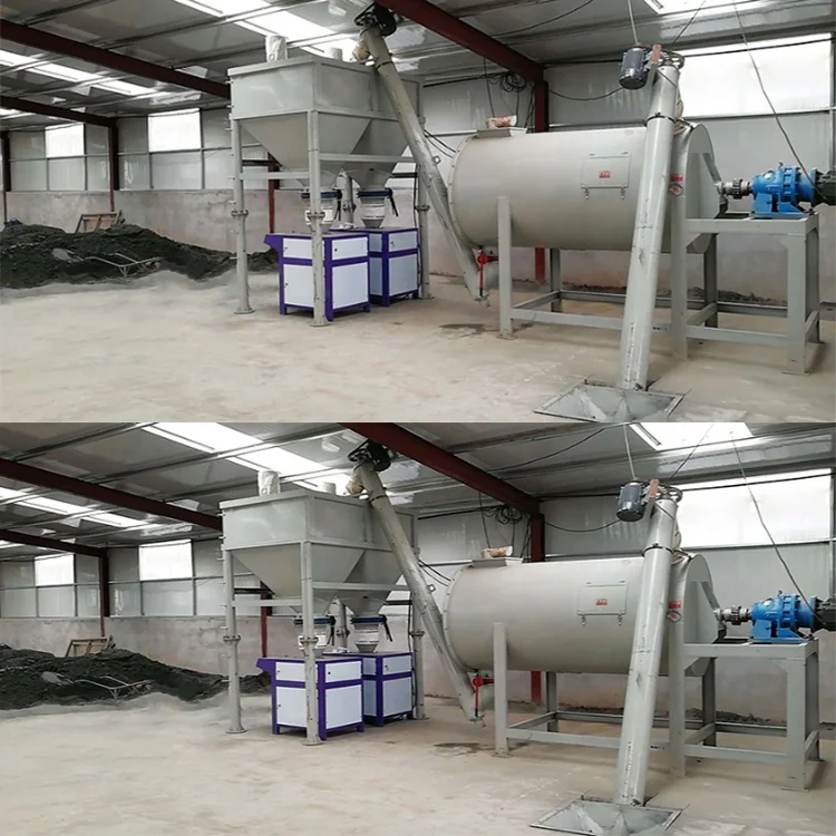 High quality automatic dry powder mortar making machine cheap price ceramic wall tile adhesive mixer production