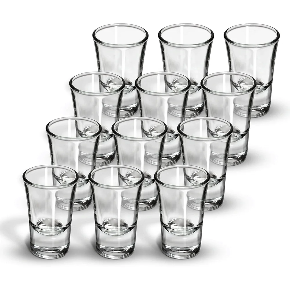 Transparent and Frosted 50ml 2cl 4cl 2OZ 4OZ round Bullet Shot Glass for Whisky Custom Logo Whiskey Drink Glass