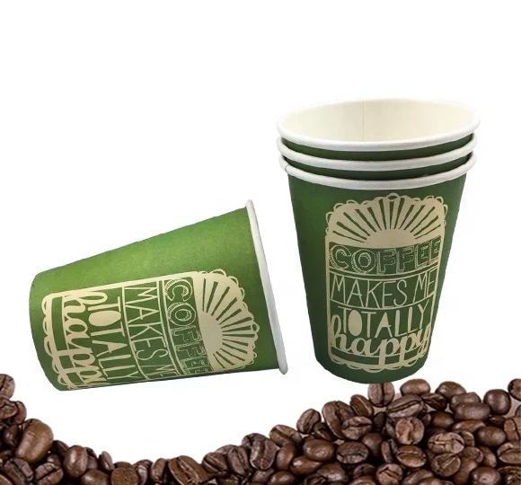 
Disposable Degradable Designs Corrugated Custom Logo Paper Cups for Coffee 