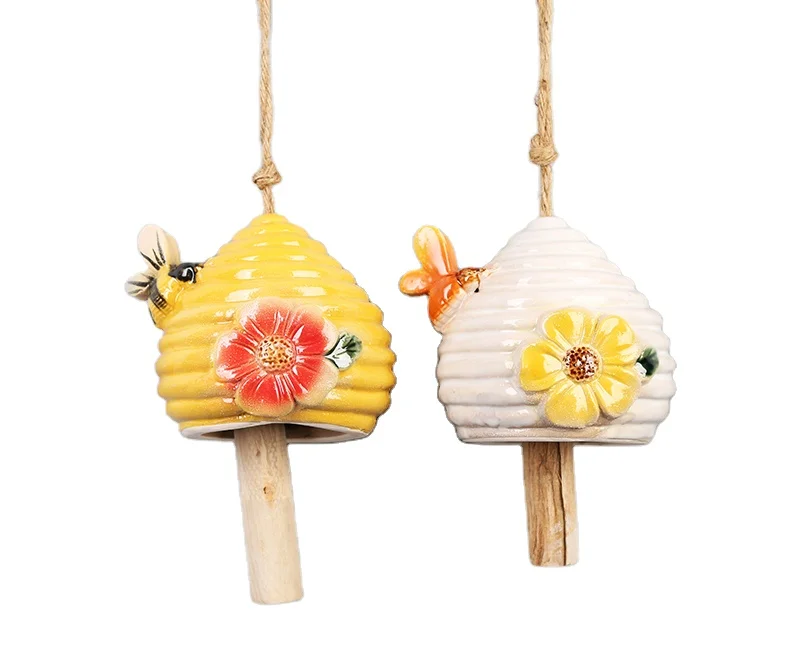 Сад на заказ керамический колокольчик ветра оптом винный колокольчик