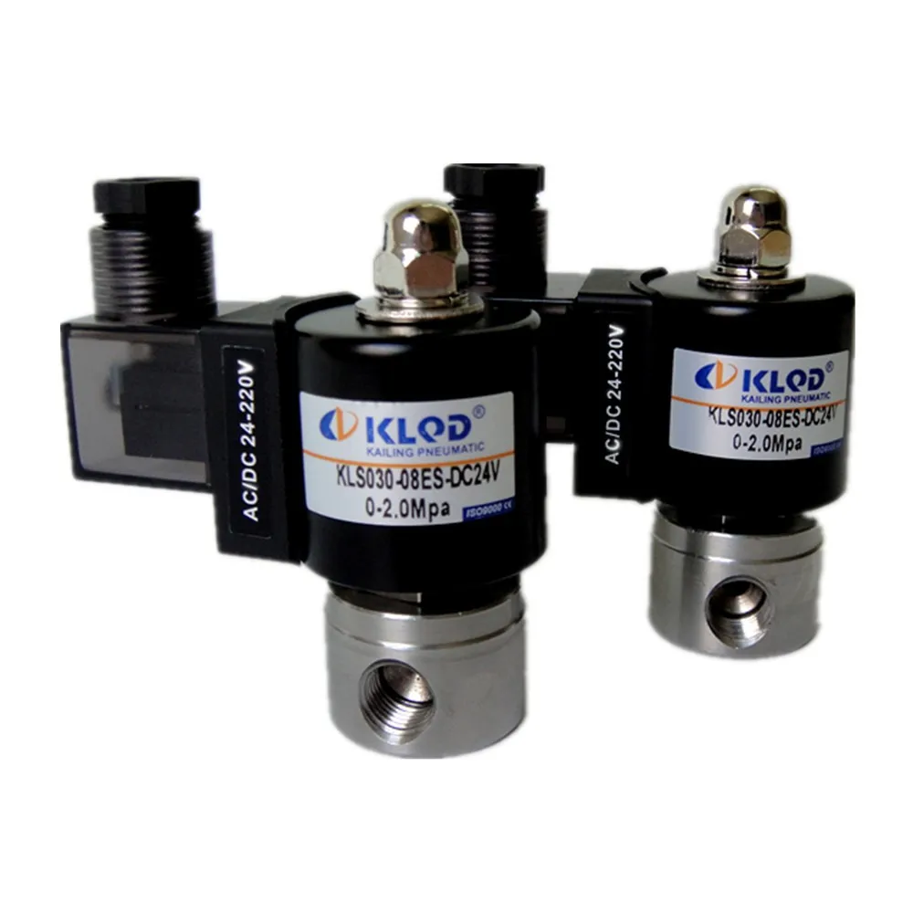 KLS Series 2/2 Way Stainless Steel   Pilot Piston Type Solenoid valve
