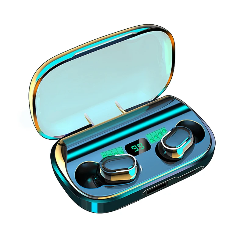 Best-selling 2020 Wireless BT Headphone Oem Manufacturer BT 5.0 Earbuds Wireless LED Display In-Ear Headphones