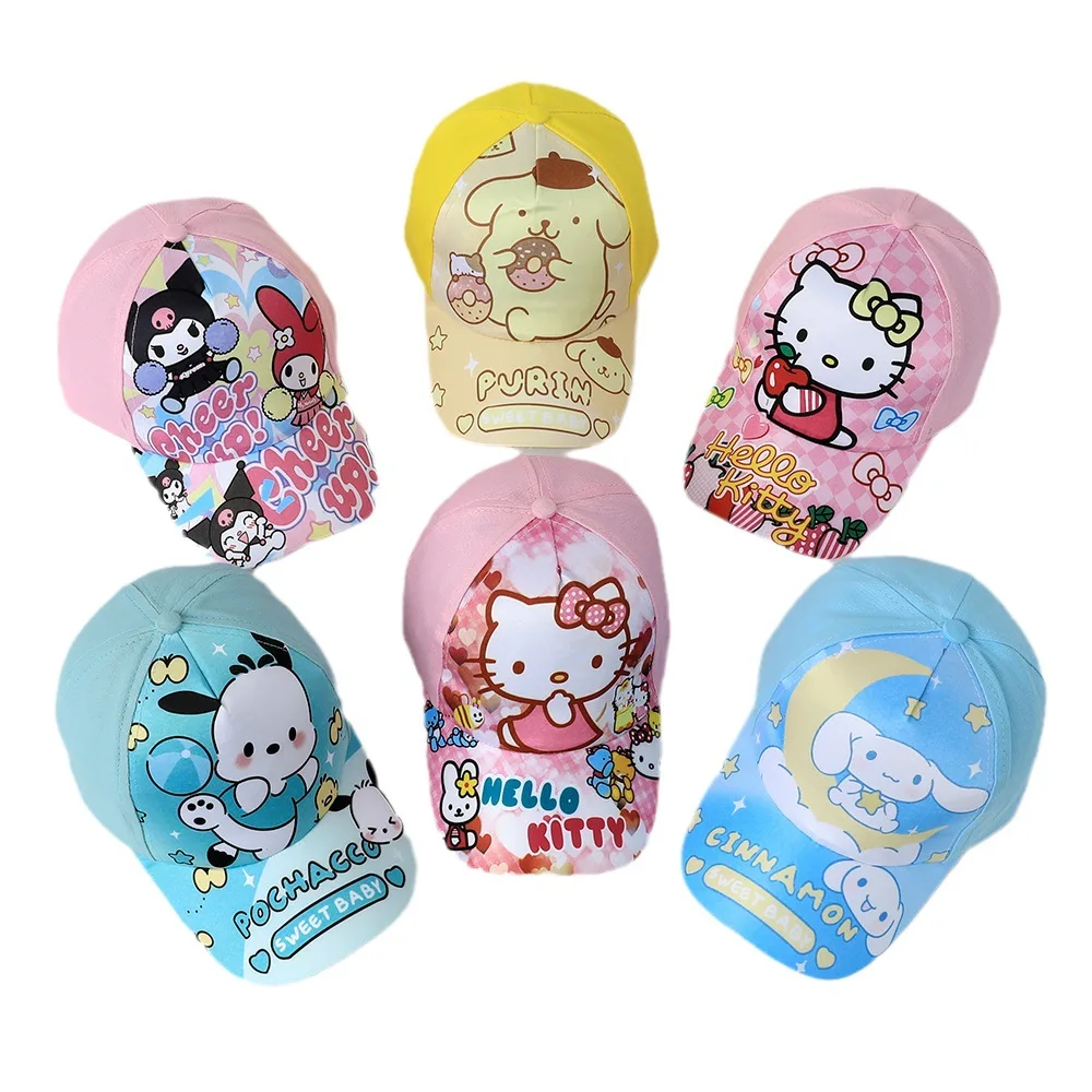 Melody Cinnamoroll Kids Baseball Cap Boys & Girls Visor Hat with Duck Design Featuring KT Cat Kuromi