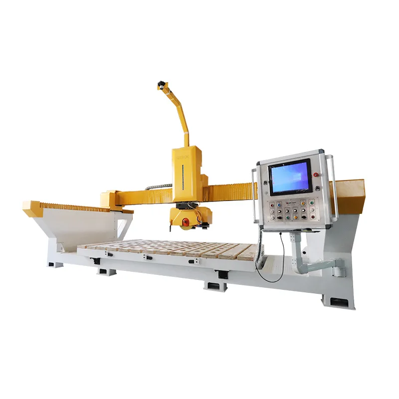 Best Selling Stone CNC Router Multifunctional 5 Axis CNC Bridge Saw Stone Cutting Machine
