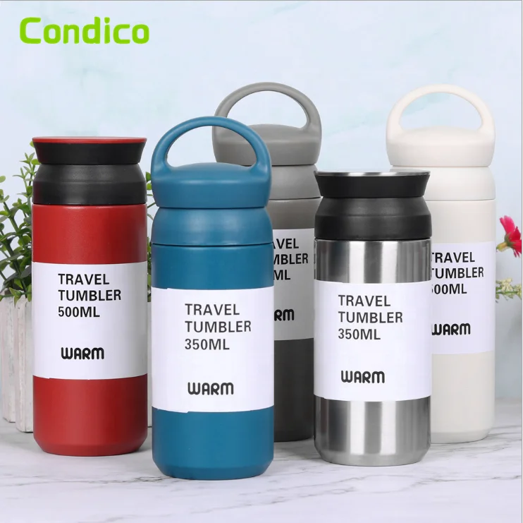 Custom Logo Car Travel Double Wall Tumblers Cups Wholesale Vacuum Insulated Mugs Cups 17oz Stainless Steel Coffee Mugs