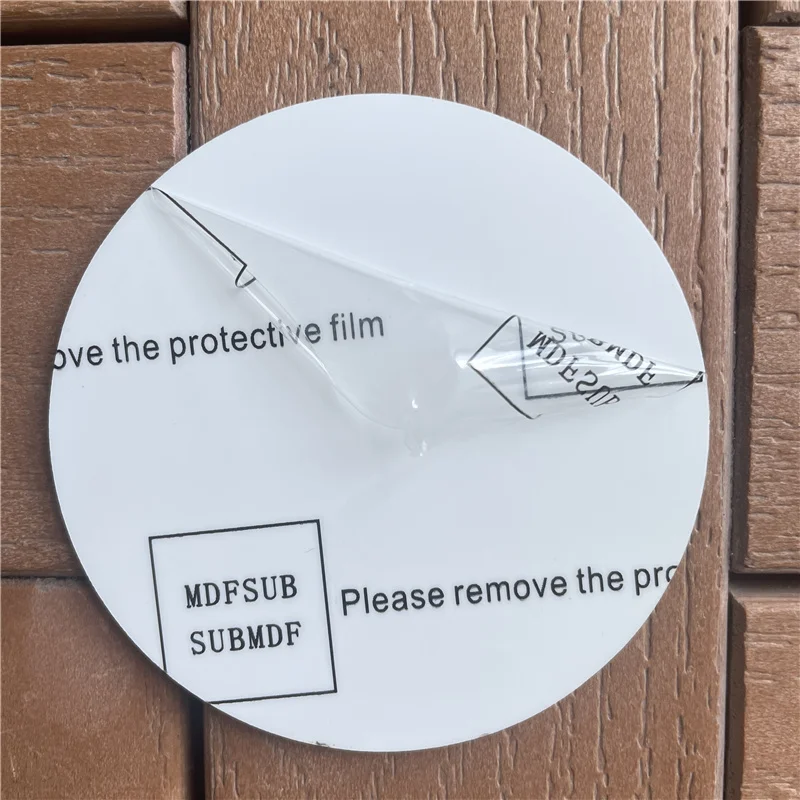 MDFSUB best price home decoration round Sublimation Blank fridge Magnetic big size 100mm sublimation Blank MDF Fridge Magnets