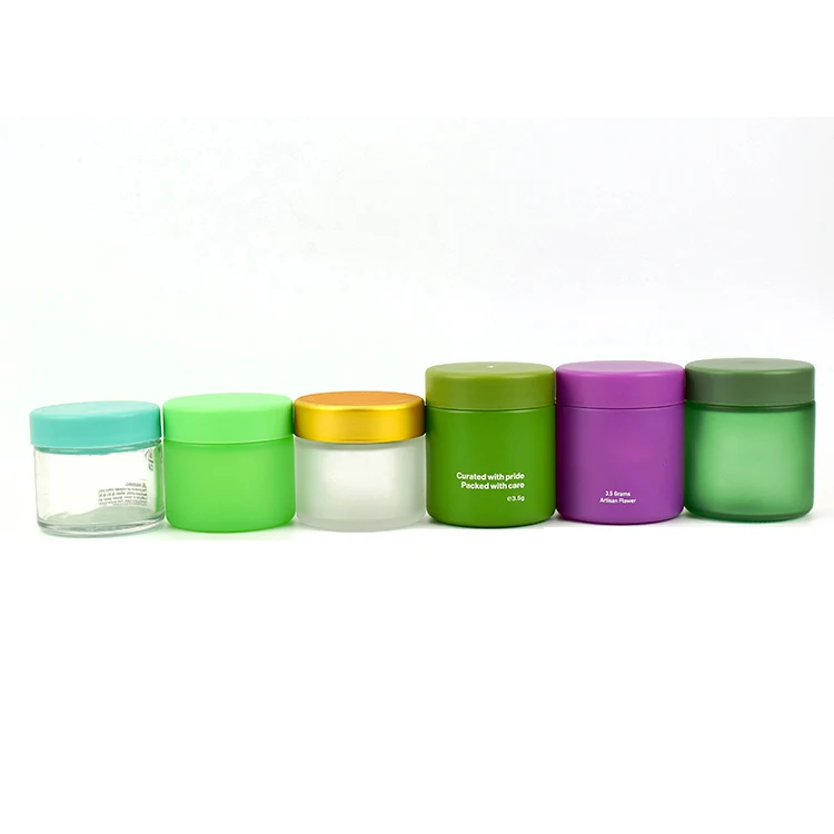 1oz 2oz 3oz 4oz 5oz 6oz 10oz 14oz 18oz custom printing logo child proof glass jar container glass jar with child resistant cap