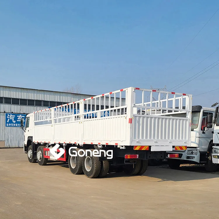 fennce stake truck second hand used cargo truck sinotruk howo 8x4 375hp 371 hp 336hp