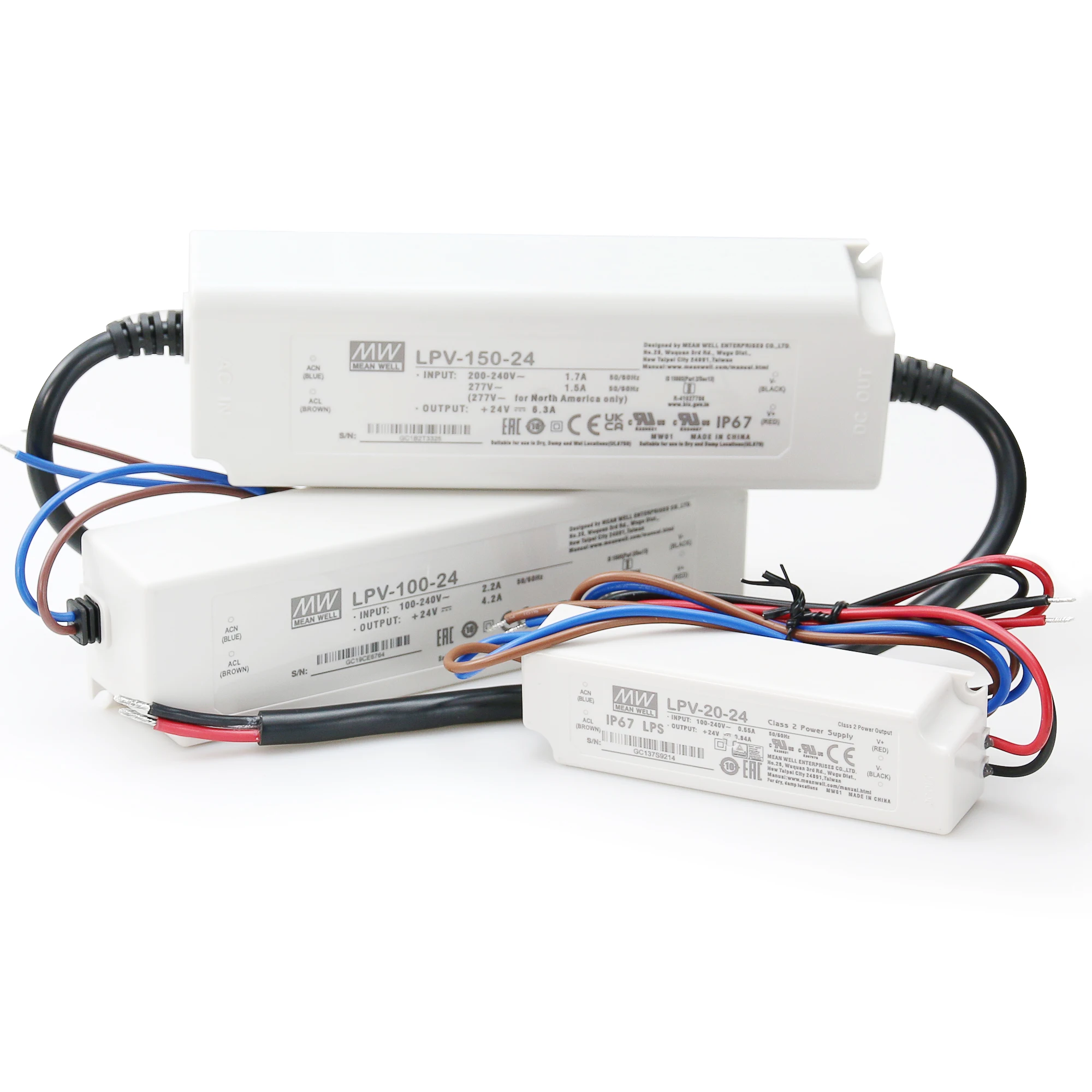 2400 Watt MeanWell Rainproof Led Power Supply 12 15 Volts For Led Sign Board