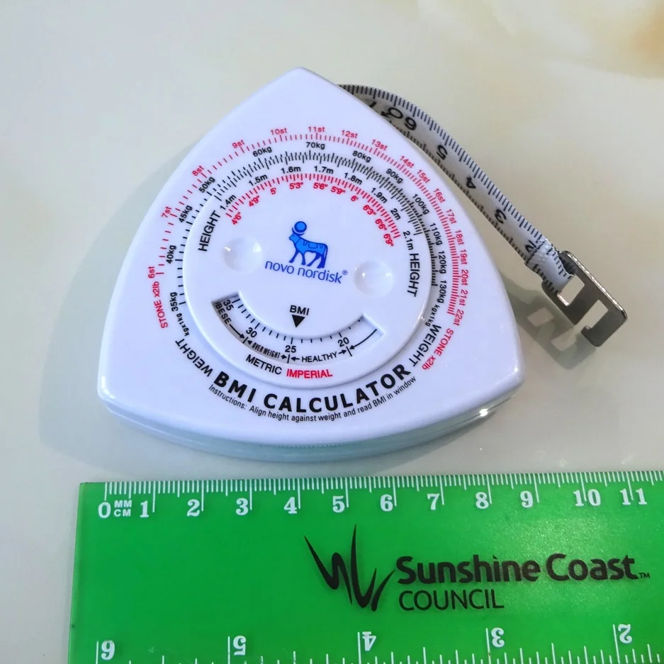 BMI measure body fat percentage 4 Colors tape 1.5m soft tape measure
