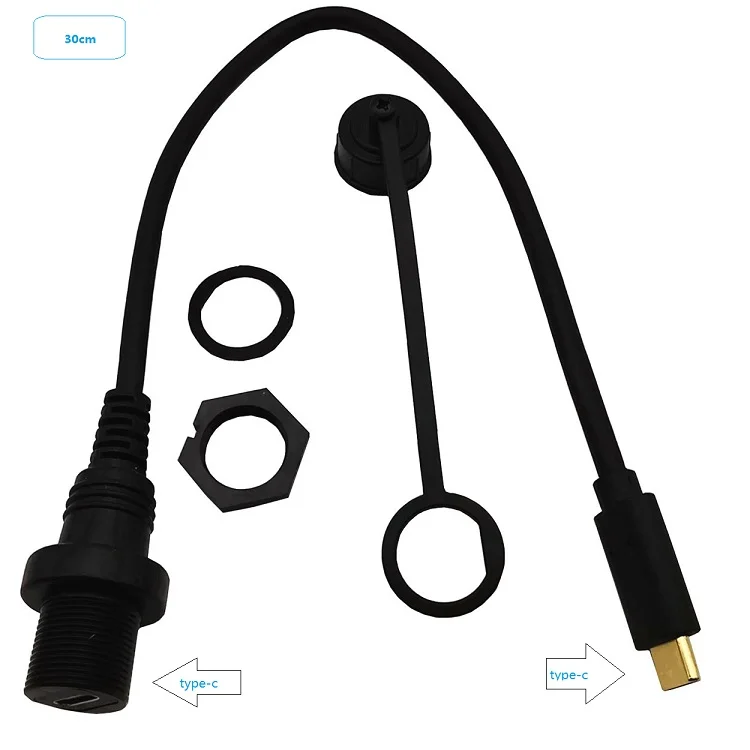 Водонепроницаемый кабель-удлинитель Usb Type C папа-Usb