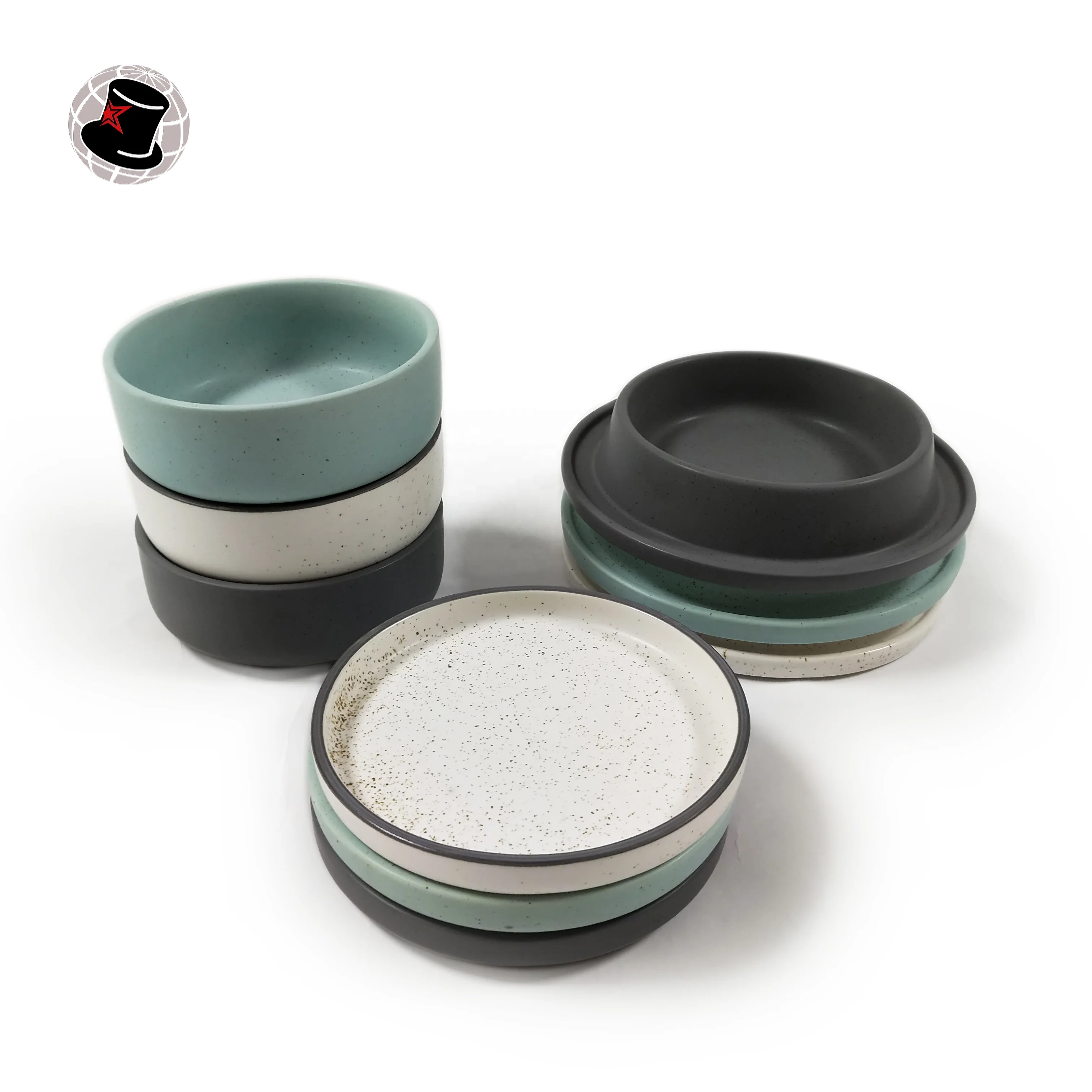 Hot Sales Chinese Manufacture Ceramic Pet Food Bowls Custom  ceramic pet bowl with stand