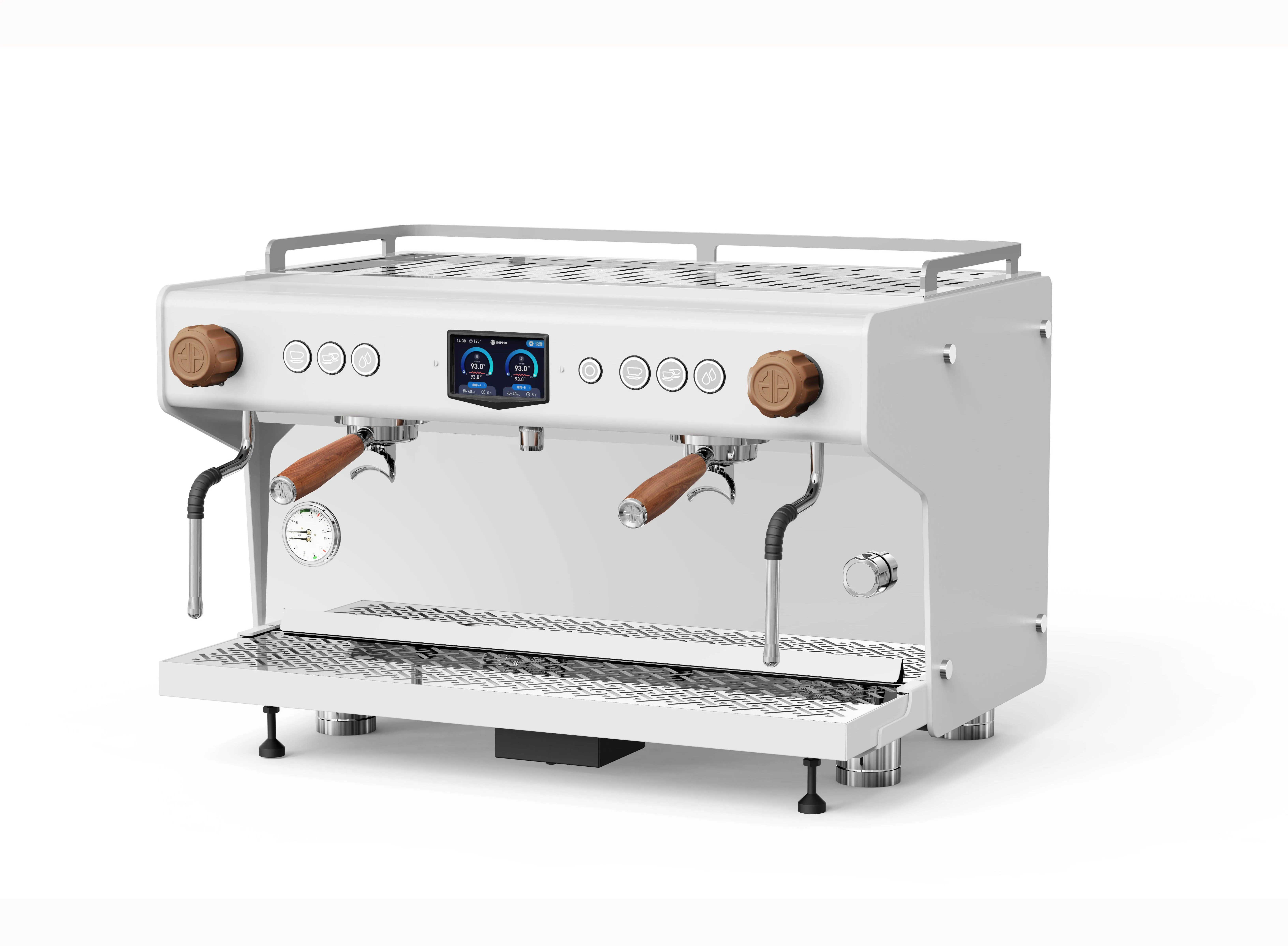 One Group Semi-automatic Commercial 9 bar Stainless Steel Espresso Coffee Machine with Flow Control