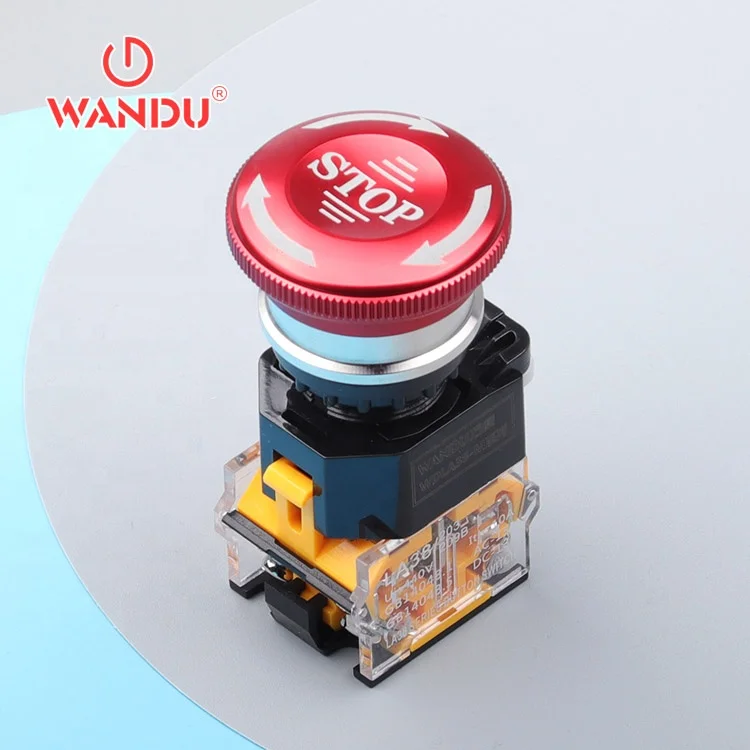 Аварийный выключатель LA38 22 мм 1NO1NC 2NO2NC