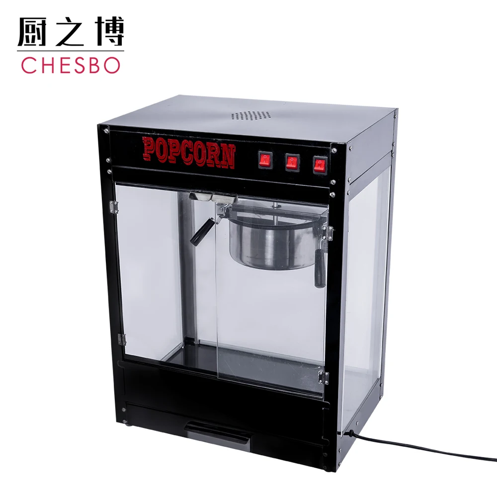 8 oz Bar Style Small Black Popcorn Machines Commercial China Maker on sale